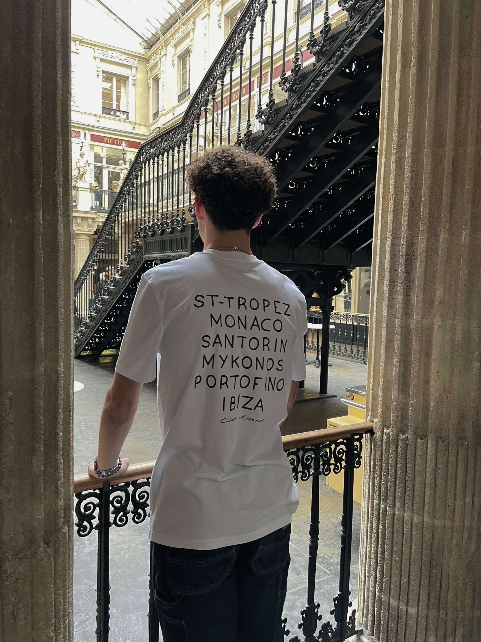 T-SHIRT RIVIERA BLANC