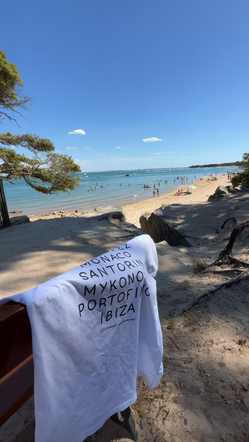 T-SHIRT RIVIERA BLANC