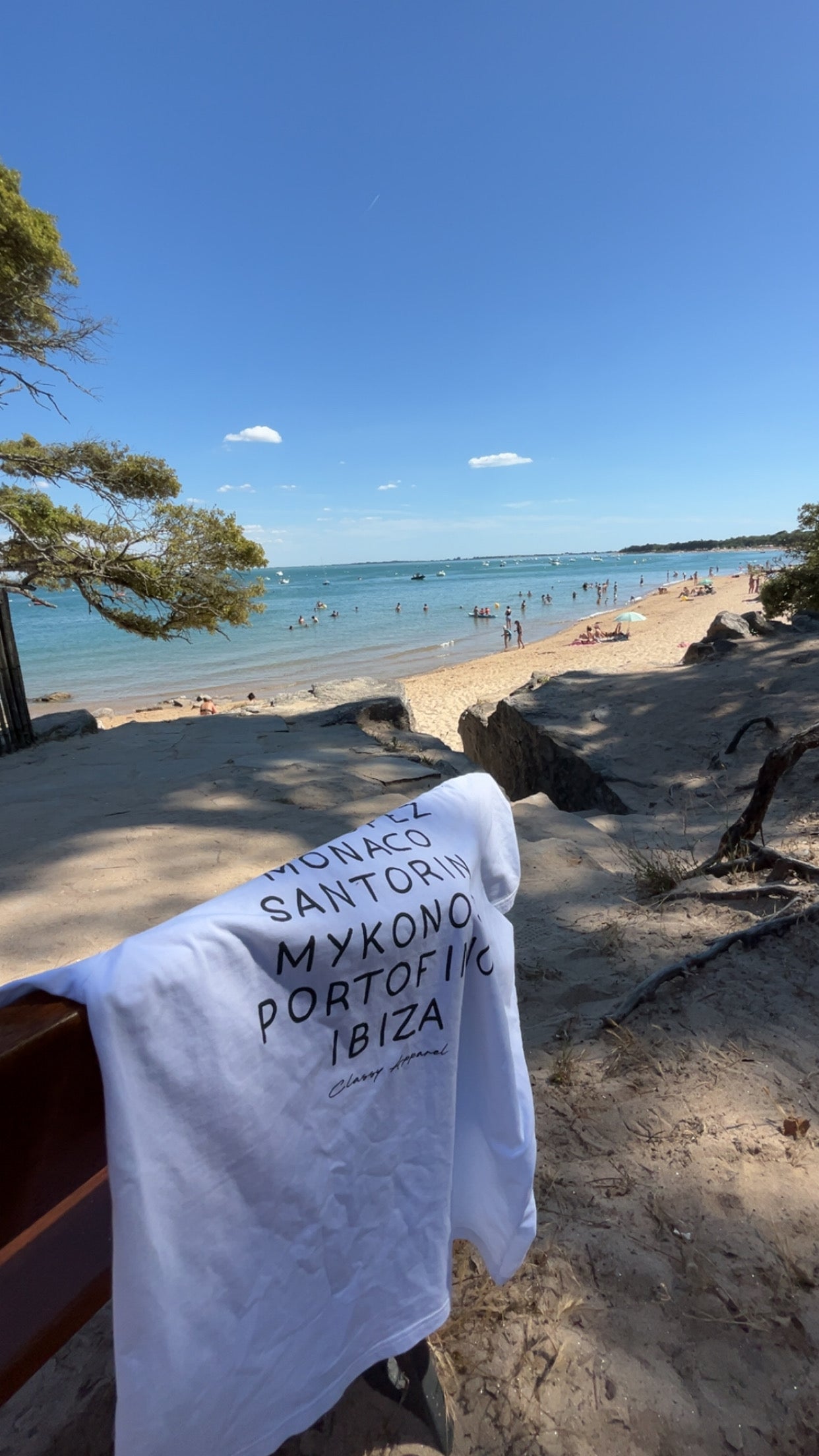 T-SHIRT RIVIERA BLANC