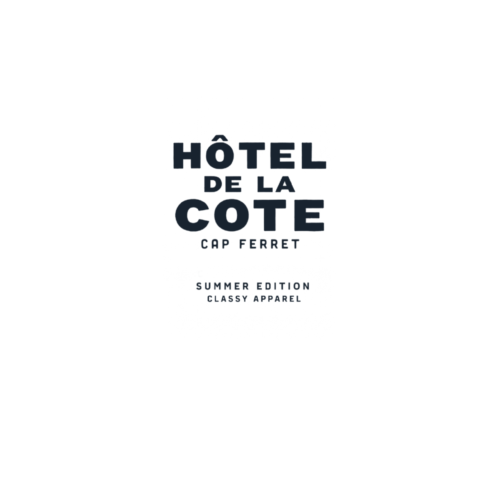 T-SHIRT HOTEL DE LA COTE BLANC