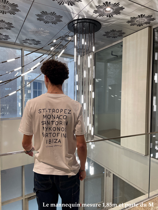T-SHIRT RIVIERA BLANC
