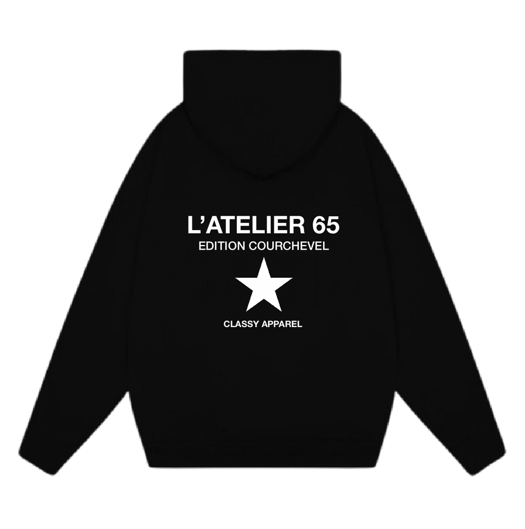 ATELIER 65 HOODIE BLACK