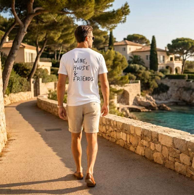 T-SHIRT SUMMER HOUSE BLANC